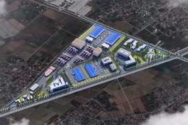 An illustration of the pharmaceutical–biological industrial park that is going to be built in Thai Binh Province, the first of its kind in Vietnam (Photo: VNA)