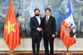 Vietnamese State President Luong Cuong (R) and President of Chile Gabriel Boric Font (Photo: VNA)