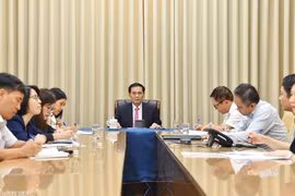 Foreign Minister Bui Thanh Son at the phone talks on May 10 (Photo: baoquocte)