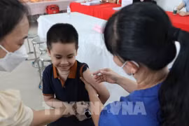 Up to 95% of children aged 1-5 living in the city are expected to be vaccinated against measles and rubella this year. (Photo: VNA)