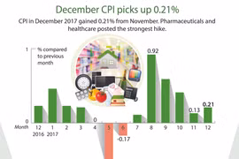December CPI picks up 0.21%