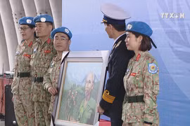 Peacekeepers sent off to UN mission