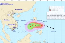 Tropical storm Melor enters East Sea