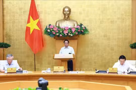 Prime Minister Pham Minh Chinh chairs Government's monthly law-making session (Photo: VNA)