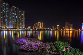 Open-air coral reefs in central coastal region
