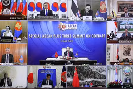 ASEAN+3 countries discuss specific measures against COVID-19