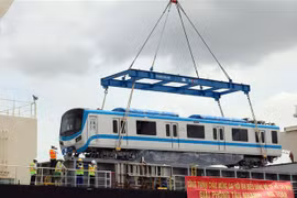 First train for HCM City Metro Line No 1 arrives from Japan
