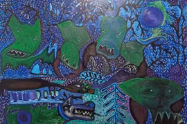 Exhibition features artistic dreams and future of life