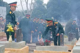 Reburial service held for soldier remains repatriated from Laos