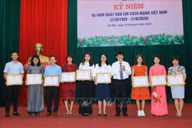 Vietnam News Agency honoured by Health Ministry for COVID-19 coverage