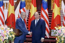 Vietnamese, Malaysian PMs attend int'l press conference
