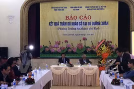 Archaeologists unveil initial findings of Duong Xuan Mound in Hue city