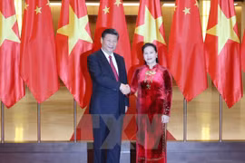 NA Chairwoman meets Chinese Party chief Xi Jinping