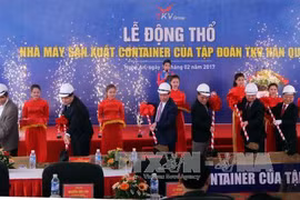 Work on container factory starts in Nghe An