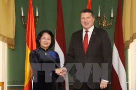 Vietnamese Vice President meets with Latvian President