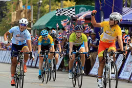 Cyclist places second in Tour of Thailand