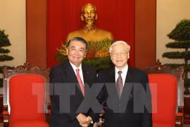 Party chief welcomes top Japanese legislator 