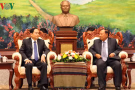 Lao leader hails effective front cooperation with Vietnam