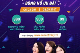 Online Friday to fall on September 29