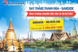 Vietravel launches Thanh Hoa-Bangkok air route