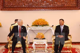 Party leader meets with Cambodian Senate President