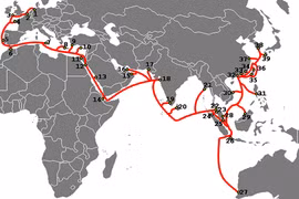 Three int’l submarine internet cables out of order