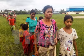 123,000 Myanmar people flee into Bangladesh