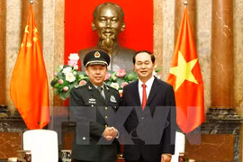 President Tran Dai Quang welcomes Chinese senior officer