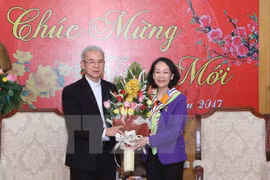 Party official hosts Tet reception for religious dignitaries