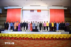Leaders of 20 northeastern provinces of Thailand attend the ceremony to mark Vietnam's 79th National Day in Khon Kaen province. (Photo: VNA)