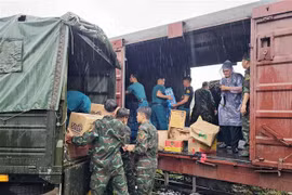 Donations to be delivered to residents in Yen Bai and Phu Tho provinces. (Photo: VNA)