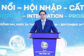 Prime Minister Pham Minh Chinh speaks at the conference. (Photo: VNA)