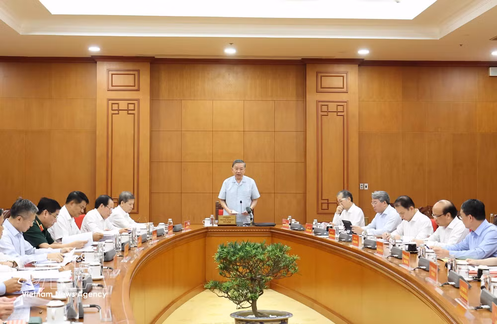 General Secretary and President To Lam chairs the meeting in Hanoi on September 28, 2026. (Photo: VNA) (Photo: VNA)