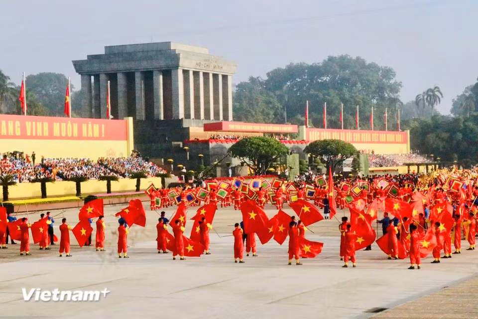 On the National Day (September 2), more than 100 million Vietnamese hearts turn to Ba Dinh Square, where the Declaration of Independence first rang out 80 years ago. (Photo: VietnamPlus)