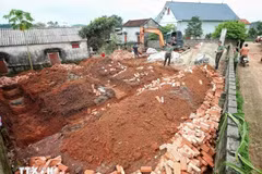 Work begins on a housing project for vulnerable residents in Bac Giang province. (Photo: VNA)