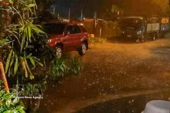 Thunderstorms and hail hit northern Vietnam