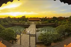 A view of Thai Hoa Palace of Hue ancient city (Photo: VNA)