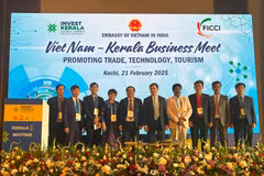 At the Vietnam - Kerala Business Meet on February 21 (Photo: VNA)
