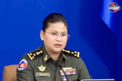 Lt. Gen. Maly Socheata, Under Secretary of State and Spokesperson for the Cambodian Ministry of National Defence. (Photo: AKP)