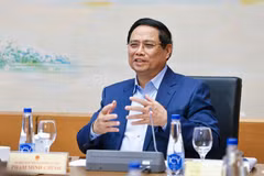 Prime Minister Pham Minh Chinh speaks at a group discussion within the National Assembly's 10th session. (Photo: VNA)
