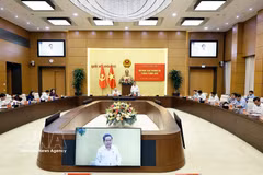 National Assembly (NA) President Tran Thanh Man chairs a meeting of the NA Party Committee’s standing board to discuss personnel work and several other important matters. (Photo: VNA)