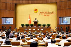 The 16th National Assembly begins the second phase of its first extraordinary session on August 19. (Photo: VNA)