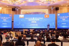 At the Vietnam- Myanmar Business Forum in Hanoi on September 6 (Photo: VNA)