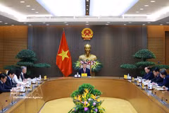 Prime Minister Le Minh Hung on August 28 holds phone talks with German Chancellor Friedrich Merz. (Photo: VNA)
