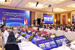 At the first Vietnam-Singapore Strategic Dialogue (Photo: VNA)