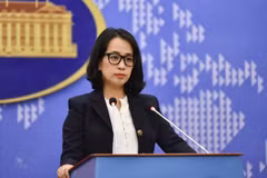 Spokesperson of the Vietnamese Ministry of Foreign Affairs Pham Thu Hang (Photo: VNA)