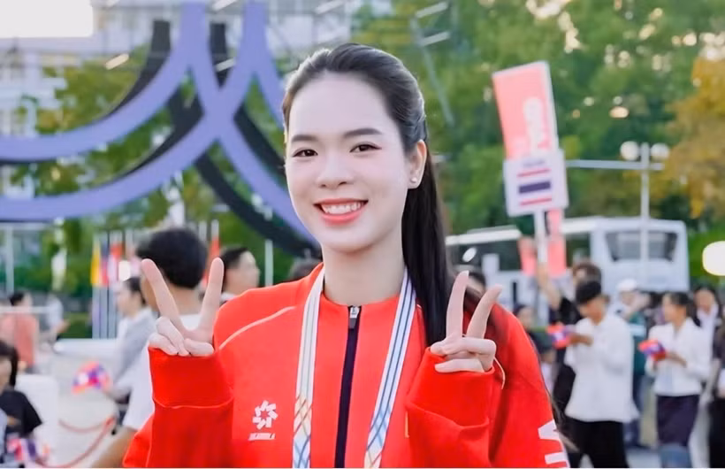 The 20th ASIAD will be the second time Le Thanh Thuy has the honour to carry the flag for Vietnam’s sports delegation. (Photo: Volleyball Federation of Vietnam)