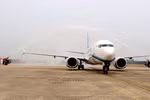 A plane lands at Da Nang International Airport. (Photo: VNA)