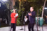 Cuban hero Fernando Gonzalez Llort, President of the Cuban Institute of Friendship with the Peoples (ICAP), speaks at the campfire night on January 24. (Photo: VNA)