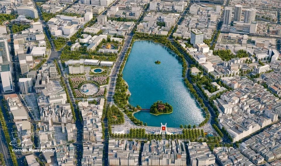 Overall master plan for Hoan Kiem Lake. (Photo: Published by VNA)
